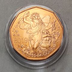 Austria 5 Euro Copper Uncirculated Coin 2019 - 150th Anniversary of the State Opera in Vienna - New Year Coins