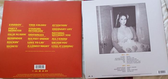 vinyls Lana del Rey and the Weeknd Starboy