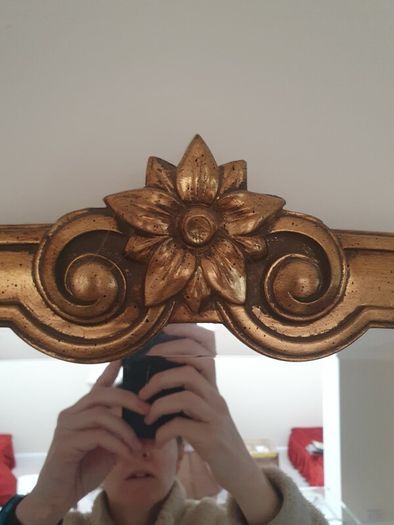 Large Decorative Gold Framed Wall Mirror - 128cm x 96cm