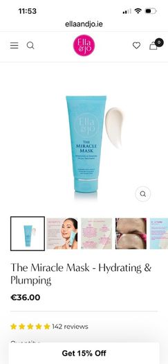 Ella & Jo The Miracle  Mask for Hydrating & Plumping