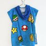 Pre Owned Primark Official Super Mario & Yoshi Kids Hooded Towel Poncho Image 4
