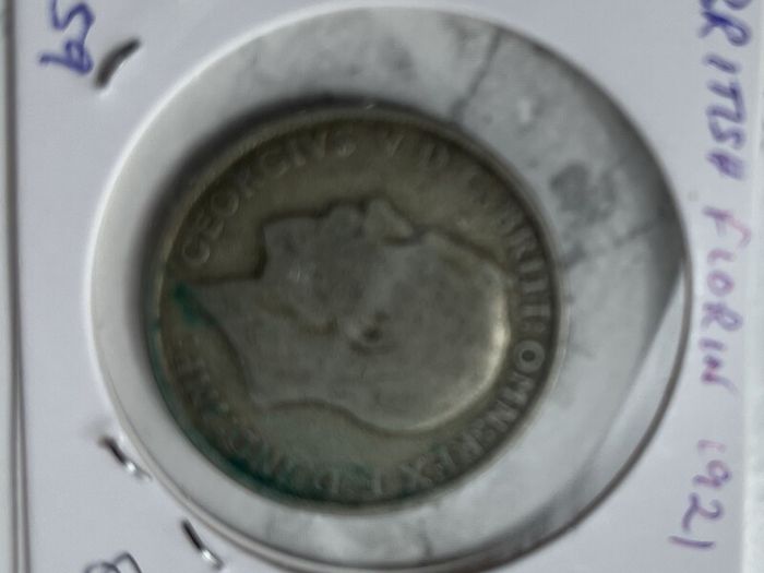 British Florin 1921 (50% silver)