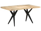 Dining Table 160x80x76 cm Rough Mango Wood