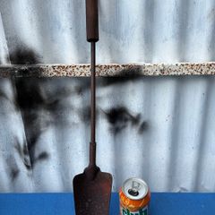 Vintage long handled garden shovel