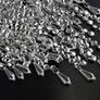 Chandelier Light Shade for Ceiling Pendant Light, Easy Fit Crystal Lamp Shade Lampshade for Bedroom, Living Room, Hallway, Wedding or Party Decoration, Diameter 32 cm, 3 Tiers Image 4