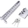 Car Pedal Lock, Stainless Steel 8 Holes Car Clutch Brake Lock Anti Theft Locking Device Image 3