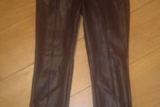 Zara womens faux leather trousers