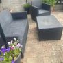 Garden furniture. Table 6 chairs . 2 seater , chair and storage box  . Image 4