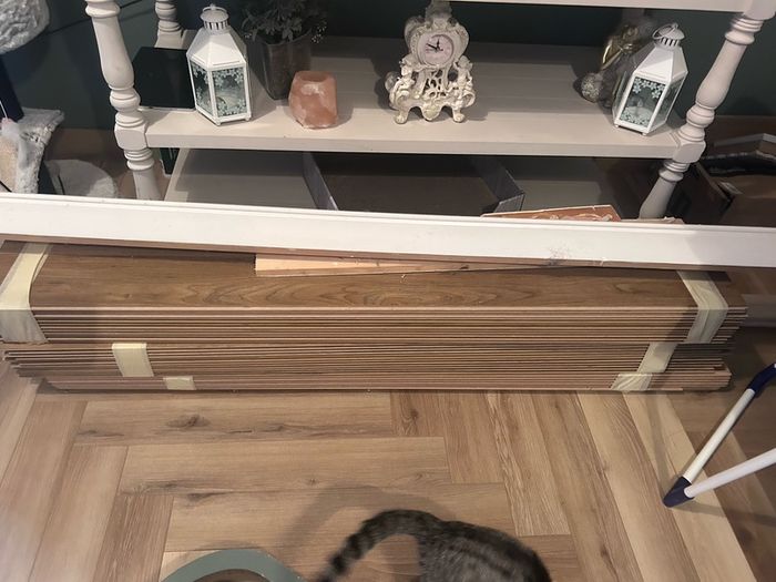 Wooden floor boards