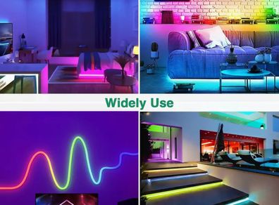 Vibrant RGB LED Neon Rope Lights