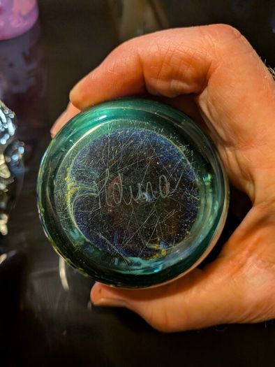mdina glass paperweight x 2