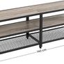 New Vintage Greige TV Unit Stand (140cm)  FREE P&P Image 5