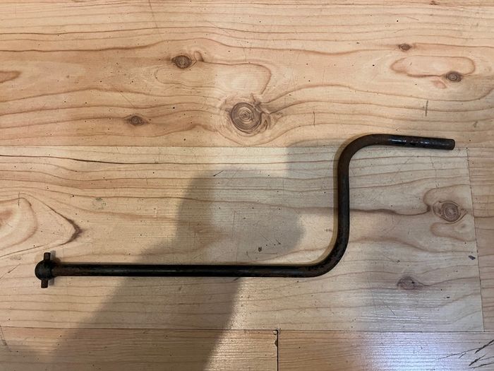 Vintage European car screw-jack handle 1960's - 80's