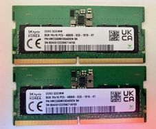 16GB (2x8GB Kit) DDR5 Laptop Memory