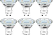 LED Bulbs Warm White 2700K, 4W 350lm Spot Light Bulbs, 50W Halogen Spotlight Equivalent, Energy Saving GU10 LED Lightbulbs, 120 Degree Wide Beam, Non-dimmable, Pack of 6 (FREE POSTAGE)