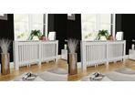 Radiator Covers 2 pcs White MDF 172 cm