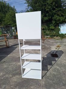 Lovely metal and wooden shelving unit