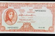 Ireland | 10 Shillings | Lady Lavery | 1968 | P.63a | 79 P 004002 | aUNC