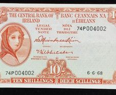 Ireland | 10 Shillings | Lady Lavery | 1968 | P.63a | 79 P 004002 | aUNC