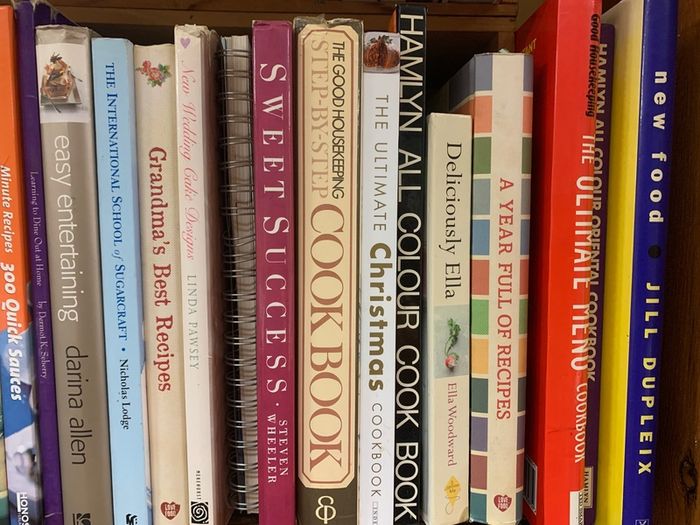 Large selection of COOK BOOKS view and select throughout all the photos