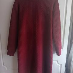 Cosy Red Sweater dress