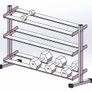 3 Tier Hex Dumbbell Storage Rack - 10 Pairs Image 3