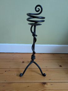 Wrought iron candle holder