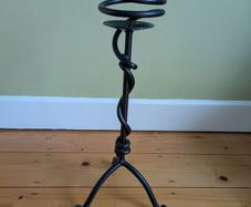 Wrought iron candle holder