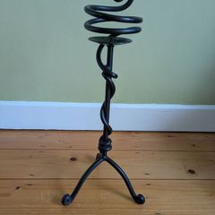 Wrought iron candle holder