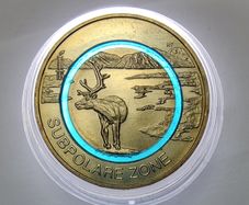 Germany 5 Euro (F) Base Metals (Polymer Ring) Uncirculated Coin 2020 - Subpolare Zone - Earth's Climate Zones