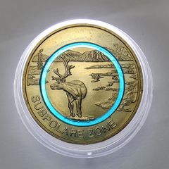 Germany 5 Euro (F) Base Metals (Polymer Ring) Uncirculated Coin 2020 - Subpolare Zone - Earth's Climate Zones