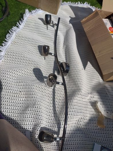 Two Ceilings lights with lots of GU10 bulbs