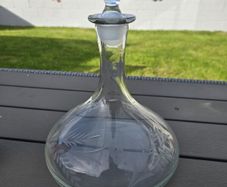 Large Glass Ships Decanter