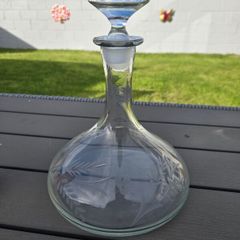 Large Glass Ships Decanter