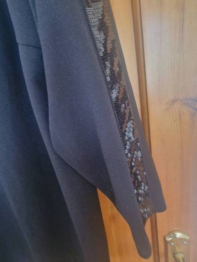 Zizzi black tunic with glitter detail sz 24/26