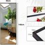 Full Length Mirror 140x40cm Free Standing, Hanging or Leaning, Large Floor Mirror with Black Aluminum Alloy Frame for Living Room or Bedroom Image 4