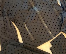 Polka dot gym zip and leggings set size small