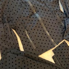 Polka dot gym zip and leggings set size small
