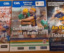 GAA various Munster SHC official match programmes