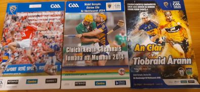 GAA various Munster SHC official match programmes