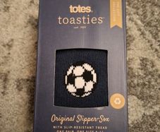 Totes Football Toasties Slipper Socks