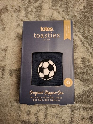 Totes Football Toasties Slipper Socks