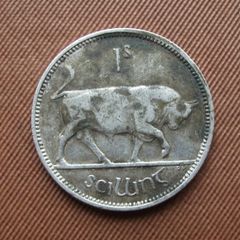Irish Republic. Silver Shilling (1942)
