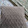 Set of x2 Grey Fluffy Cushions Image 4