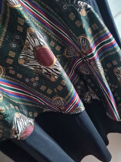 Zara Versace Style Print Scarf Long Tunic Dress
