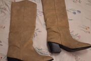 Stone Knee Length Boots
