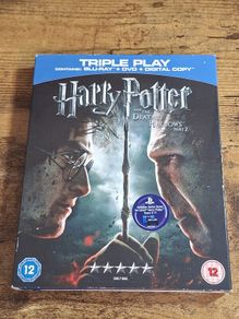 "Harry Potter and the Deadly Hallows Part 2" (2011) Blu-ray Triple Play - free standard postage