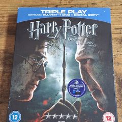 "Harry Potter and the Deadly Hallows Part 2" (2011) Blu-ray Triple Play - free standard postage