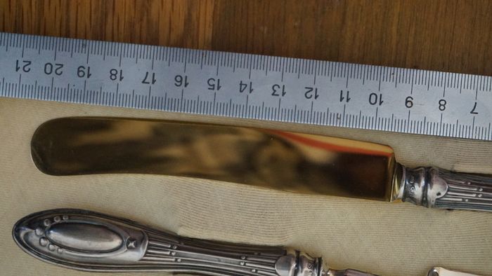 Cake server, Couvert (1) - .800 silver - Italy