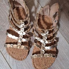 girls gold sandals